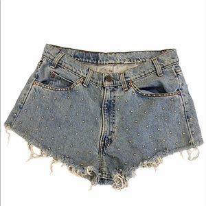 Levi’s studded shorts, fits sizes 6-8